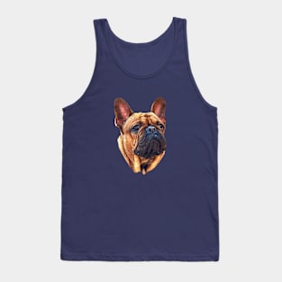 French Bulldog Head Cute Puppy Dog Tank Top